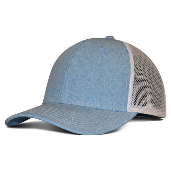 Heathered Cotton Polyester Trucker Hat Thumbnail