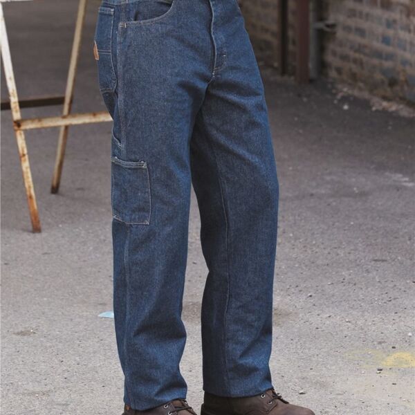 Men's Flame Resistant Pre-Washed Denim Dungaree Thumbnail