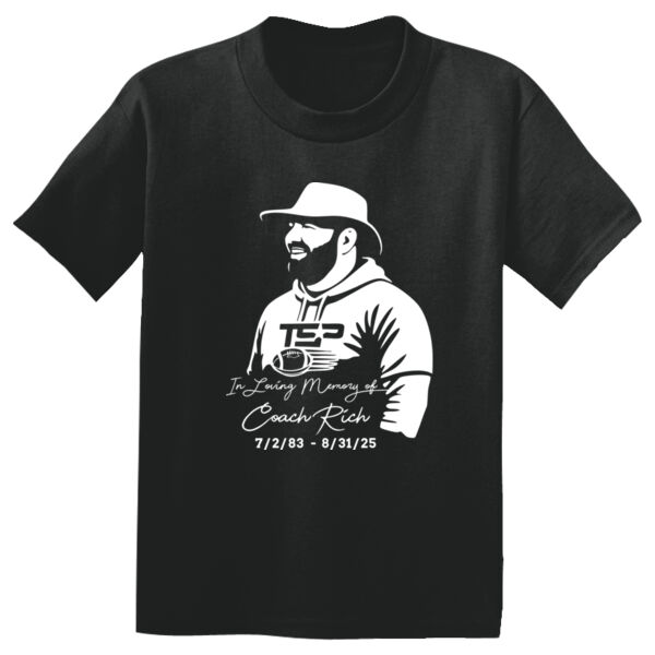 In Loving Memory of Coach Rich – Youth Dri-Fit Tribute Shirt Thumbnail