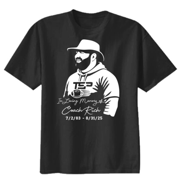 In Loving Memory of Coach Rich – Youth 100% Cotton Tribute Shirt Thumbnail