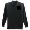 Long Sleeve Silk Touch Polo with Pocket Thumbnail