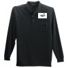 Long Sleeve Silk Touch Polo with Pocket Thumbnail